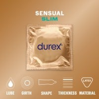Kondomy Durex Sensual Slim 10 ks