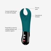 Fun Factory Manta Vibrating Stroker Deep Sea Blue