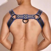 Slave4master H-Front Harness Black-Blue