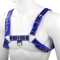 Slave4master Chest Harness Black-Red
