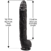 Dildo Doc Johnson Dick Rambone Cock černé