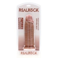 RealRock Extra Thick Dildo Without Balls 9″ Tan