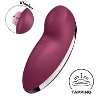 Prikladací vibrátor Satisfyer Tap & Climax 2 Grey