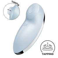 Prikladací vibrátor Satisfyer Tap & Climax 2 Grey