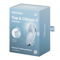 Prikladací vibrátor Satisfyer Tap & Climax 2 Grey
