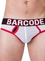 Barcode Berlin Mesh Backless Sixty 7 Jock White-Red-Black