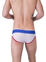 Barcode Berlin Mesh Brief Twenty 9 White-Red-Blue