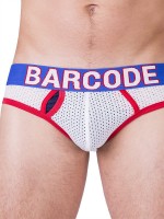 Slipy Barcode Berlin Mesh Brief Twenty 9 bílo-červeno-modré