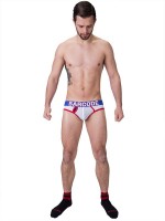 Barcode Berlin Mesh Brief Twenty 9 White-Red-Blue