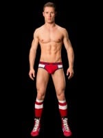 Barcode Berlin Brief Brixton White-Red-Navy