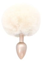 Análny kolík s chvostom ToyJoy Happiness Enchanting Bunnytail ružový