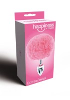 Análny kolík s chvostom ToyJoy Happiness Enchanting Bunnytail ružový
