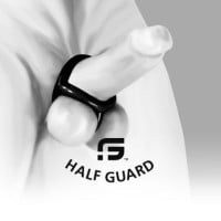 Erekční kroužek na penis a varlata Sport Fucker Half Guard černý