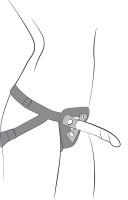 Připínací dildo s postrojom ROMP Piccolo Pegging Kit
