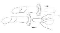 Připínací dildo s postrojom ROMP Piccolo Pegging Kit