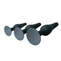 Sada análních kolíků EasyToys Butt Plug Set černá