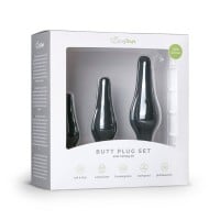 Sada análních kolíků EasyToys Butt Plug Set černá
