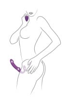 Vibrační strapless dildo ToyJoy Nymphea