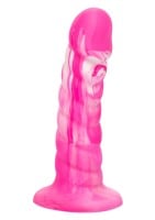 Silikonové dildo CalExotics Twisted Ribbed Probe modré