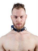 Obojok Mister B Slave Collar 4 D-Rings čierny