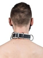 Obojek Mister B Slave Collar 4 D-Rings žlutý