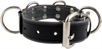 Mister B Slave Collar 4 D-Rings Black