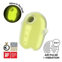 Stimulátor klitorisu Satisfyer Glowing Ghost bílý
