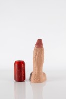 Twisted Beast Hicks Dildo Realistic Tan Medium