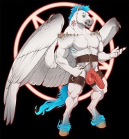 Twisted Beast Pegasus Dildo Demon Blood (Ombre) Small