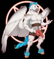 Twisted Beast Pegasus Dildo Demon Blood (Ombre) Medium
