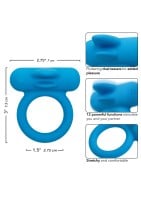 Vibrační erekční kroužek CalExotics Silicone Rechargeable Double Trouble