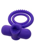 Vibrační erekční kroužek CalExotics Silicone Rechargeable Dual Climaxer