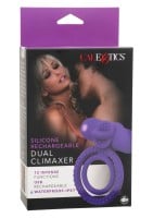 Vibrační erekční kroužek CalExotics Silicone Rechargeable Dual Climaxer