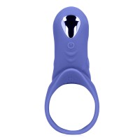 Vibrátor pro páry Loveline Vibrating Cockring with Clit Stimulation