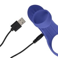 Vibrátor pro páry Loveline Vibrating Cockring with Clit Stimulation