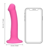 Vibračné dildo Loveline Non-Phallic Medium