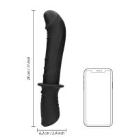 Ouch! Handheld Silicone Vibrating and Flexible Dildo