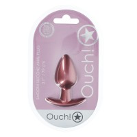 Anální kolík Ouch! Smooth Silicone Anal Plug Medium Rose Gold