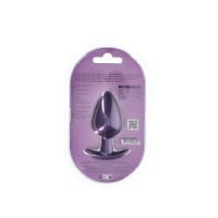 Ouch! Smooth Silicone Anal Plug Large Metallic Blue