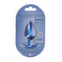 Ouch! Smooth Silicone Anal Plug Large Metallic Blue