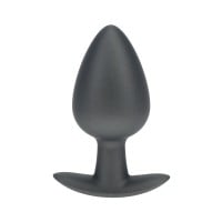 Ouch! Smooth Silicone Anal Plug Large Metallic Blue