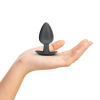 Ouch! Smooth Silicone Anal Plug Large Metallic Blue