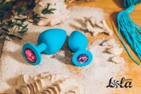 Anální šperk Lola Games Cutie Small tyrkysovo-růžový