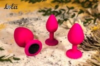 Lola Games Cutie Medium Anal Plug Pink-Black