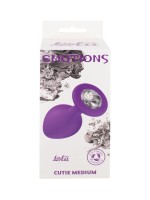 Lola Games Cutie Medium Anal Plug Purple-Silver