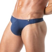 Pánská tanga TOF Paris Champion Thong modrá