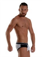 Slipy Mister B URBAN Bronx Brief černo-bílé