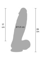 Realistické dildo Hidden Desire Inferno 24,5 x 5,5 cm