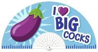 I Love Big Cocks Fan