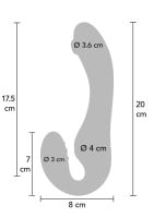 Vibrační strapless dildo Xocoon Pulse Vibrator